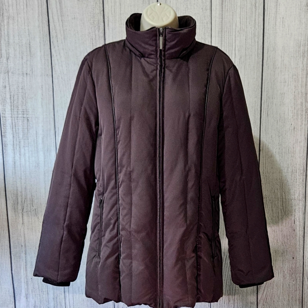 LIZ CLAIBORNE Full Zip Puffer Jacket - Picture 4 of 11